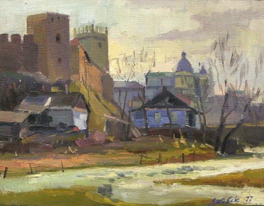 Луцьк на картинах Карела Якубека