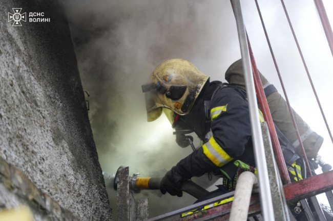 На Волині горів житловий будинок. ФОТО