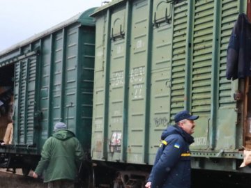 Вагони з гуманітарною допомогою з Волині прибудуть на Київщину