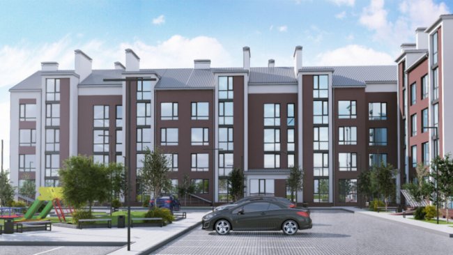 Рендер третього будинку ЖК «Парковий квартал»