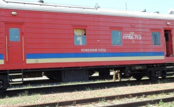 На Запоріжжі горіла електричка. ФОТО