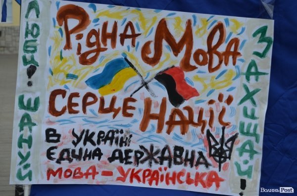 Луцьк вийшов на віче - захищати мову. ФОТО