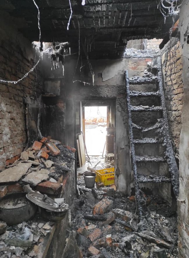 У родини воїна УПА на Волині згорів будинок: небайдужих просять допомогти відновити оселю