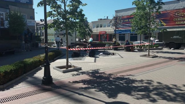 У Луцьку ремонтують «світловий» фонтан. ФОТО