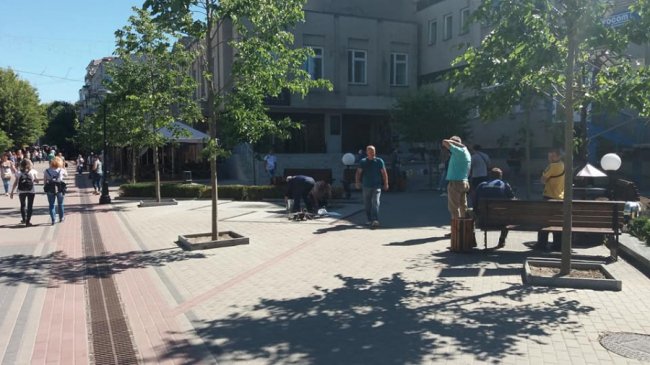 У Луцьку ремонтують «світловий» фонтан. ФОТО