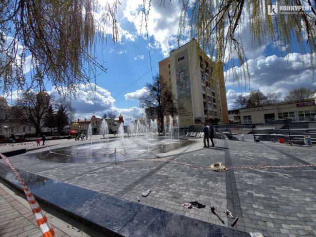 Яким буде фонтан в центрі Луцька: відбувся тестовий запуск.ФОТО