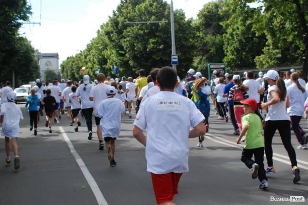 «Велоатлетичний» пробіг Луцьком. ФОТО