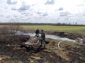 У Ковельському районі горіли торфовища. ФОТО