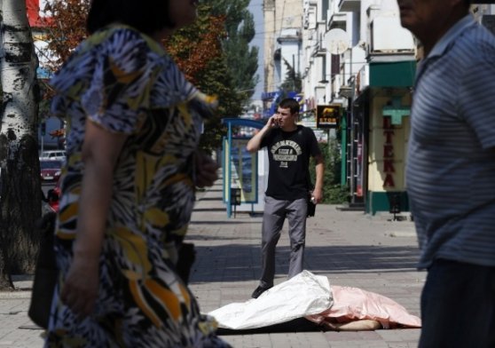 Обстріляний Донецьк. ФОТО