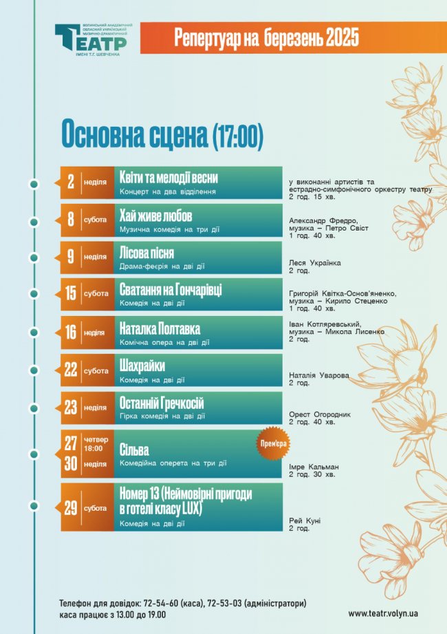 Театральна весна: чим дивуватимуть у Волинському драмтеатрі у березні