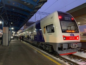 Новий електропотяг на маршрут Київ-Луцьк матиме додаткові зупинки