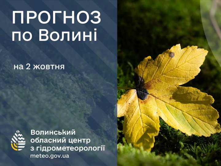 Погода у Луцьку та на Волині: які прогнози синоптиків на п'ятницю, 2 жовтня