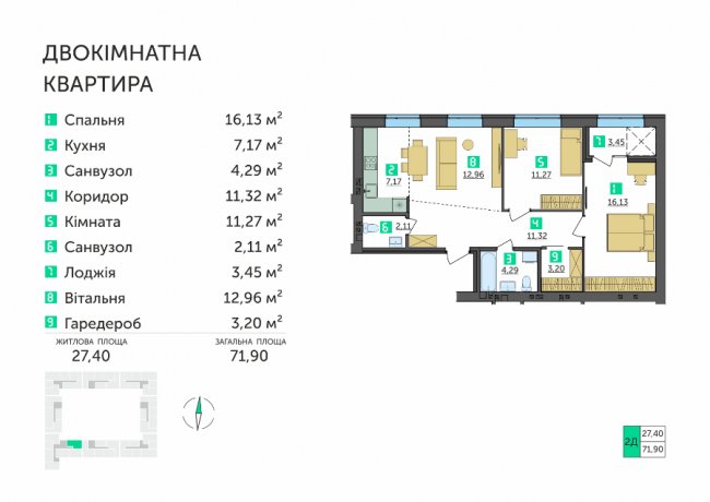 Нова акція в ЖК «Амстердам»: 2 пропозиції на 2-спальні квартири*