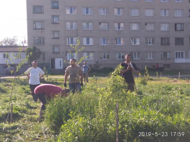 Жителі волинського міста навели лад поблизу ставка. ФОТО
