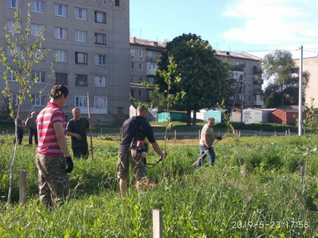 Жителі волинського міста навели лад поблизу ставка. ФОТО