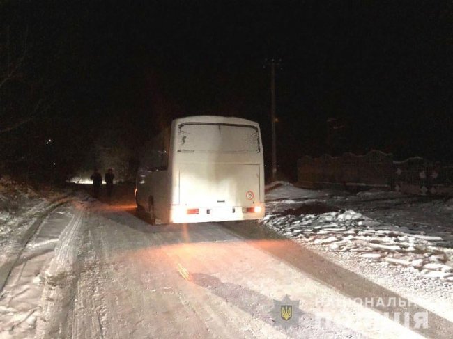 На Рівненщині дитина ледь не потрапила під колеса маршрутки, коли спускалася з гірки. ФОТО