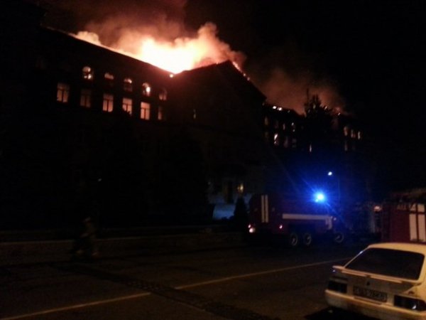 Пожежа в Аграрному університеті. ФОТО. ВІДЕО