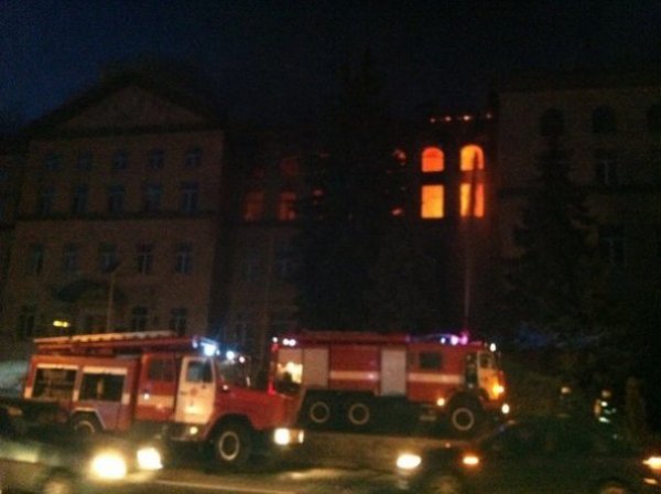 Пожежа в Аграрному університеті. ФОТО. ВІДЕО