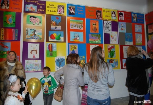 У луцькій мистецькій галереї – сотні дитячих малюнків. ФОТО 