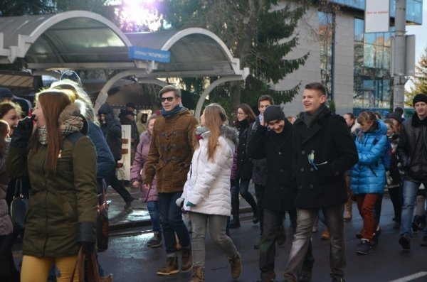 Студентський мітинг у Луцьку. ФОТО. ВІДЕО