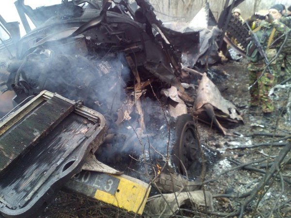 Урал із бійцями АТО підірвався на міні, дивом ніхто не загинув