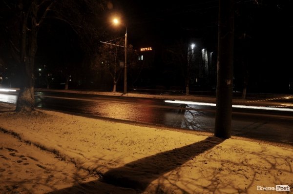 Сніг у Луцьку. ФОТО