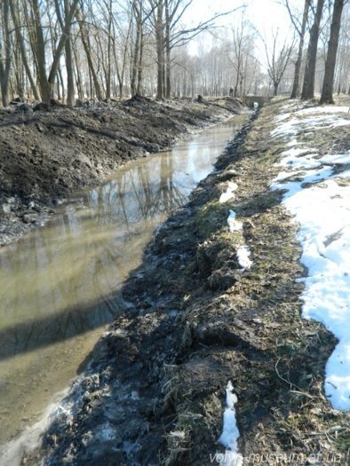 На Волині рятують музей, копаючи канали. ФОТО