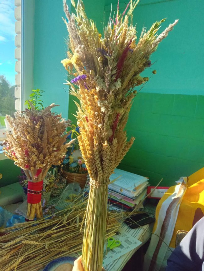 Студенти-аграрії з Волині плетуть дідухи, щоб продати їх на благодійному аукціоні