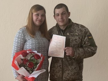 У Луцькому районі одружився військовий