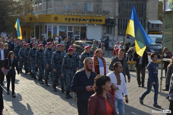 Марш героїв у Луцьку. ФОТО. ВІДЕО