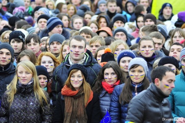 Студентський Євромітинг у Луцьку. ФОТО