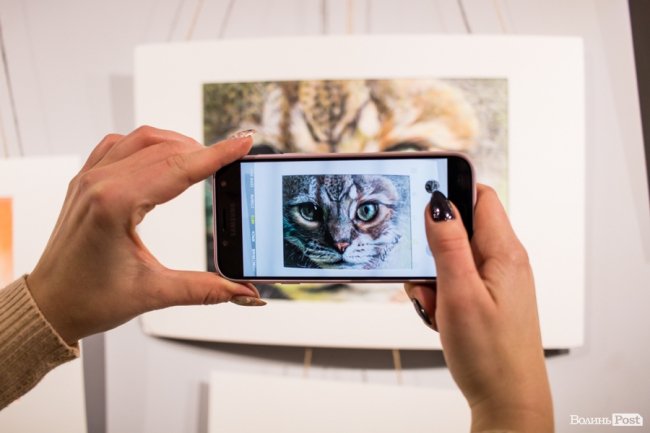 Точність ліній та глибина поглядів: у луцькому «Промені» презентували виставку Вікторії Марценюк