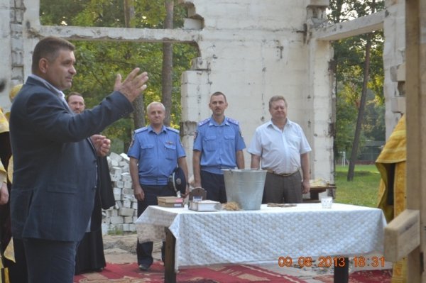 На Волині заклали першу цеглину «міліцейського» храму. ФОТО