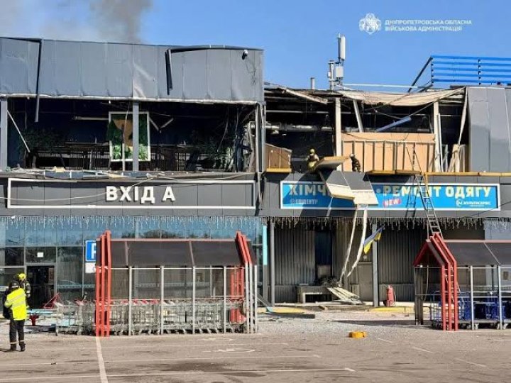 Російський дрон вдарив по автовокзалу у Запоріжжі