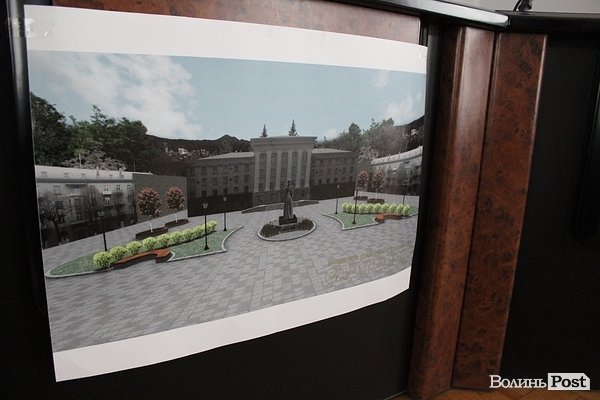 У Луцьку – конкурс на кращий благоустрій біля пам’ятника Шевченку. ФОТО