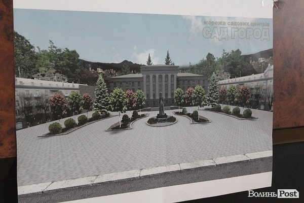 У Луцьку – конкурс на кращий благоустрій біля пам’ятника Шевченку. ФОТО