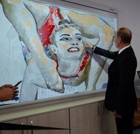 Інтернет жартує з Путіна і його малюнку кішки. ФОТО