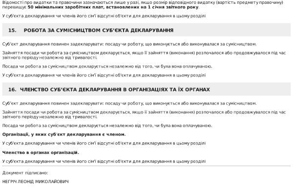 Е-декларація заступника головного митника Волині Негріча: 80 тисяч доларів готівкою