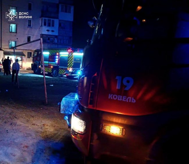 На Волині горіла квартира: опіки обличчя та рук отримав чоловік