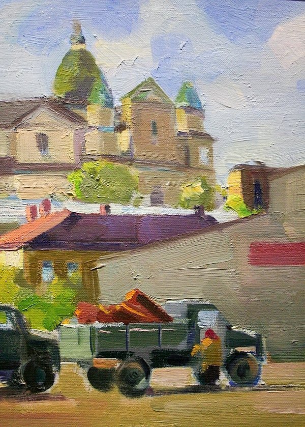 Луцький транспорт на картинах Якубека. ФОТО