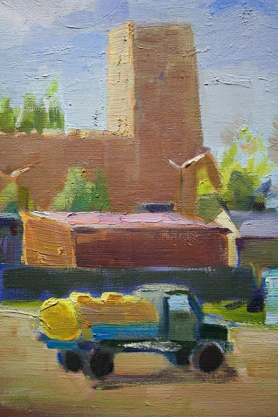 Луцький транспорт на картинах Якубека. ФОТО