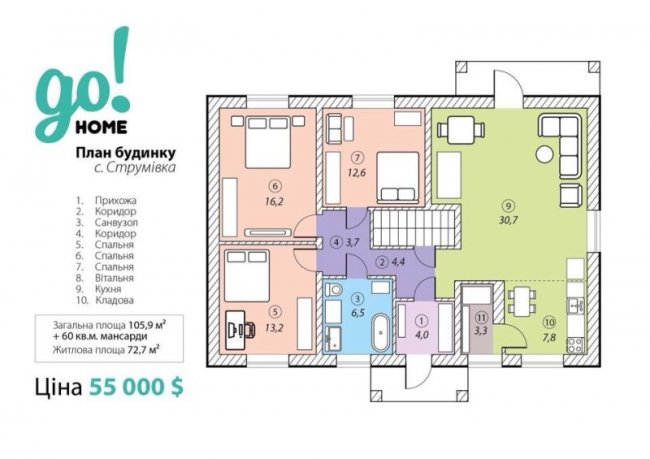 Передноворічна пропозиція: заміський будинок біля Луцька всього за 55 тисяч доларів*