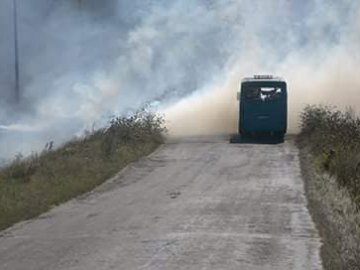 У Луцьку масово спалюють сухостій