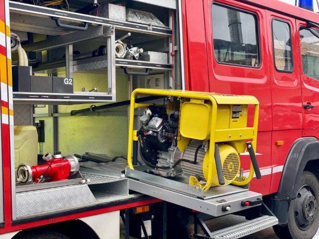 Німці передали Нововолинську пожежні автомобілі і швидку