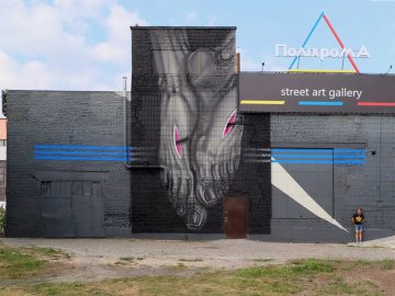 У Луцьку намалювали новий мурал. ФОТО