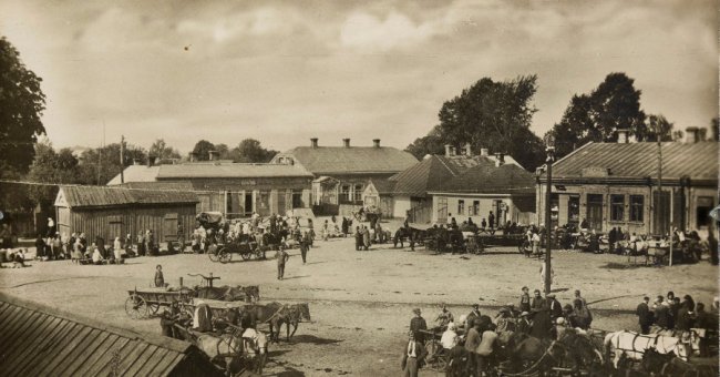 Ринок в Здолбунові, 1935 р.
