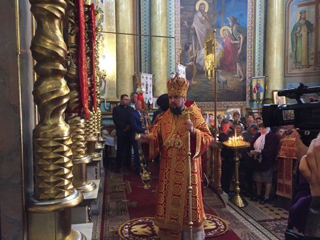 Предстоятель ПЦУ Епіфаній очолює богослужіння у храмі на Волині. ФОТО