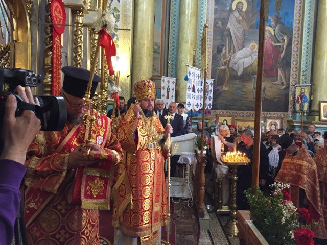 Предстоятель ПЦУ Епіфаній очолює богослужіння у храмі на Волині. ФОТО