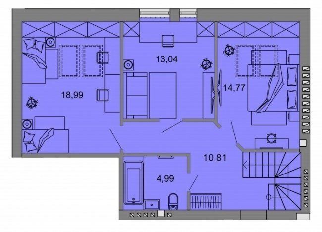 Під Луцьком продають простору дворівневу квартиру*