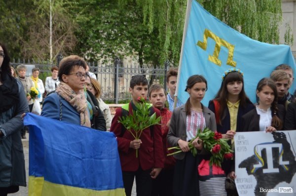 Лучани вшанували пам'ять депортованих кримських татар. ФОТО